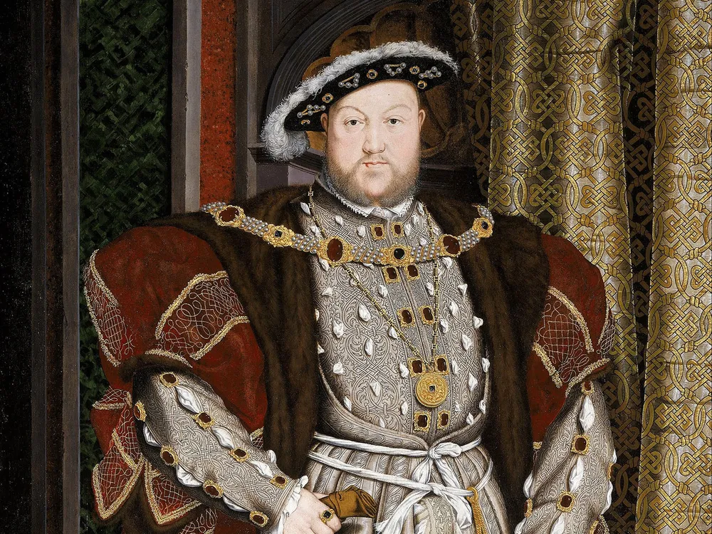 A portrait of Henry VIII, based on an original by Hans Holbein the Younger
